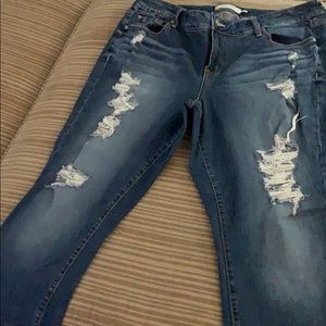 Torrid Size 20 Distressed Skinny Jeans